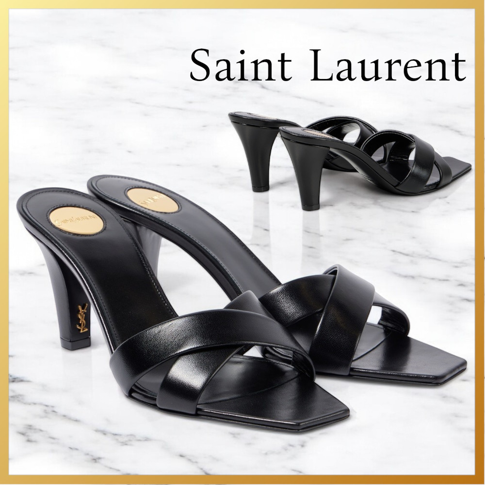 【SAINT LAURENT】サンローラン ジル 75 レザーミュール