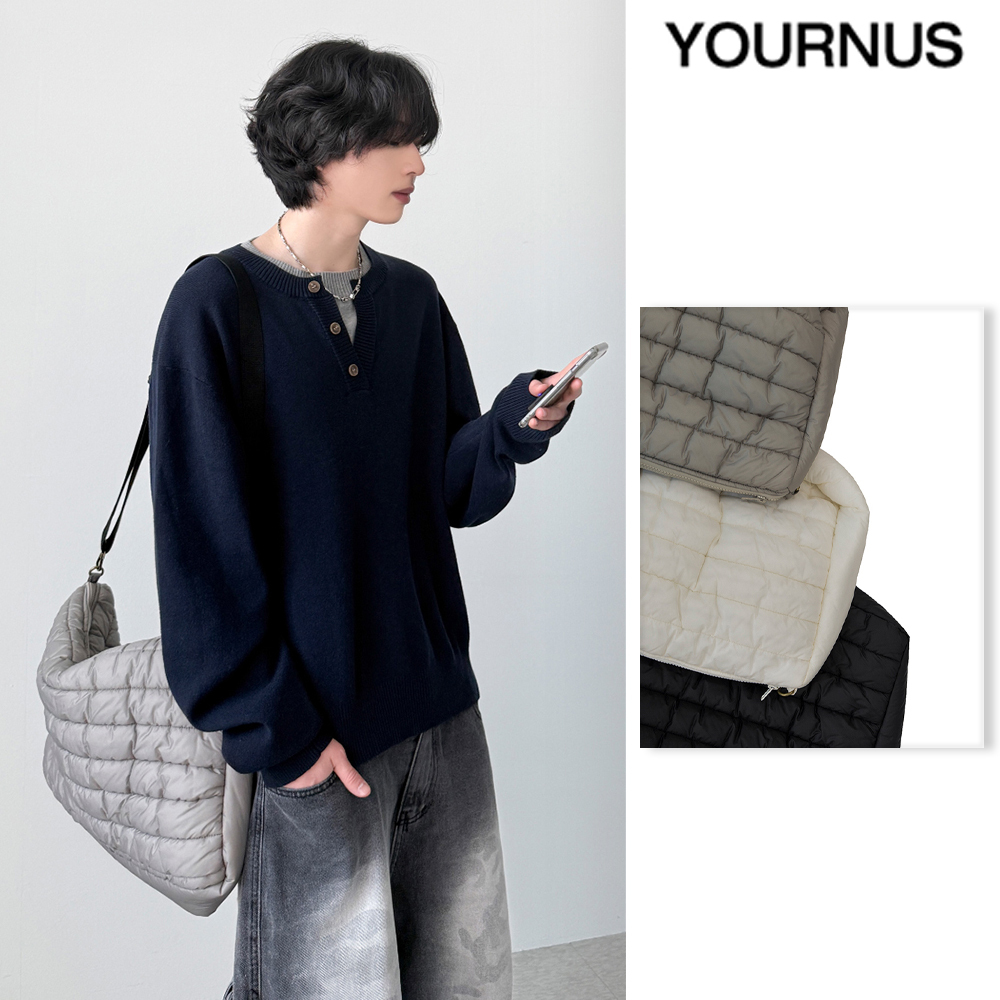 【YOURNUS】Quilted Cross Bag