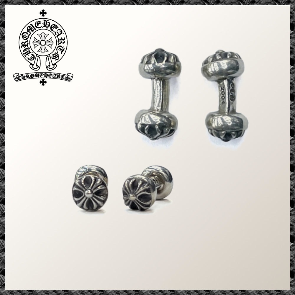 CHROME HEARTS◆CH プラス カフスボタン 925シルバー CUFF LINK