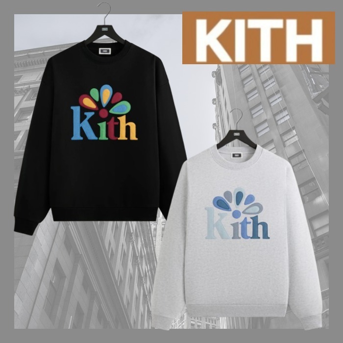 遊び心あるポップなデザイン★【KITH】Serif ロゴ クルーネック