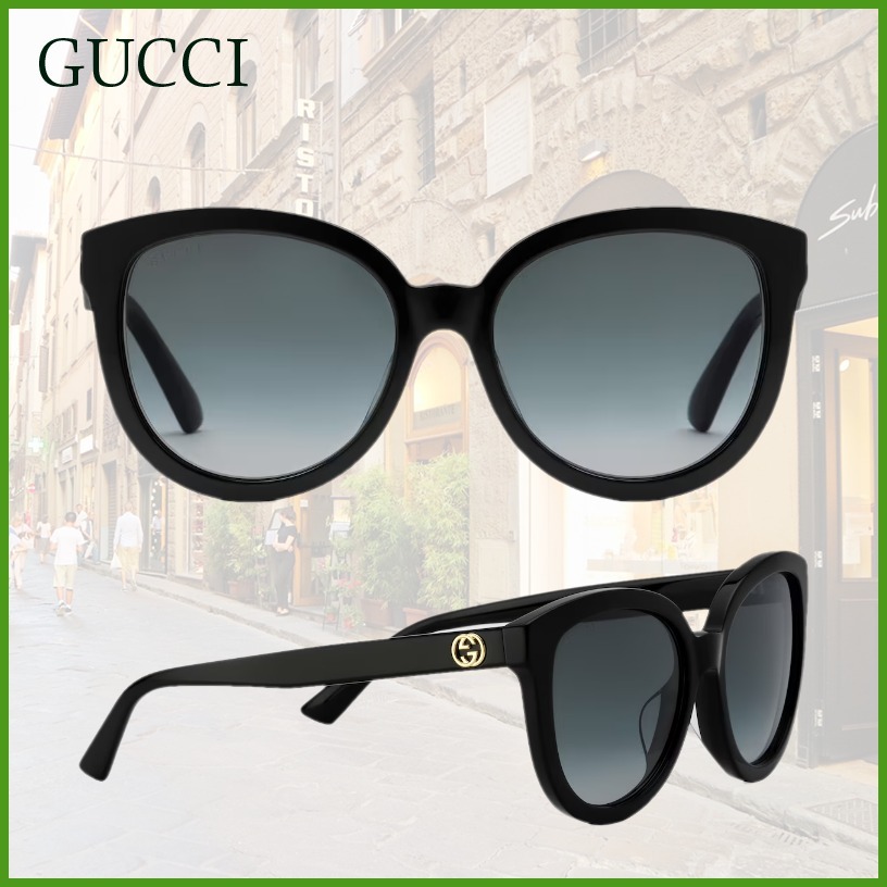 国内発送 GUCCI グッチ キャットアイフレーム サングラス