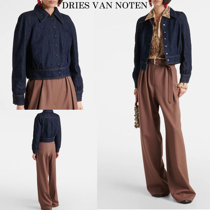 ランウェイ Dries Van Noten ベルト付き ジャケット ネイビー ネイビー（紺）系 S Dries Van Noten(ドリス ヴァン ノッテン
