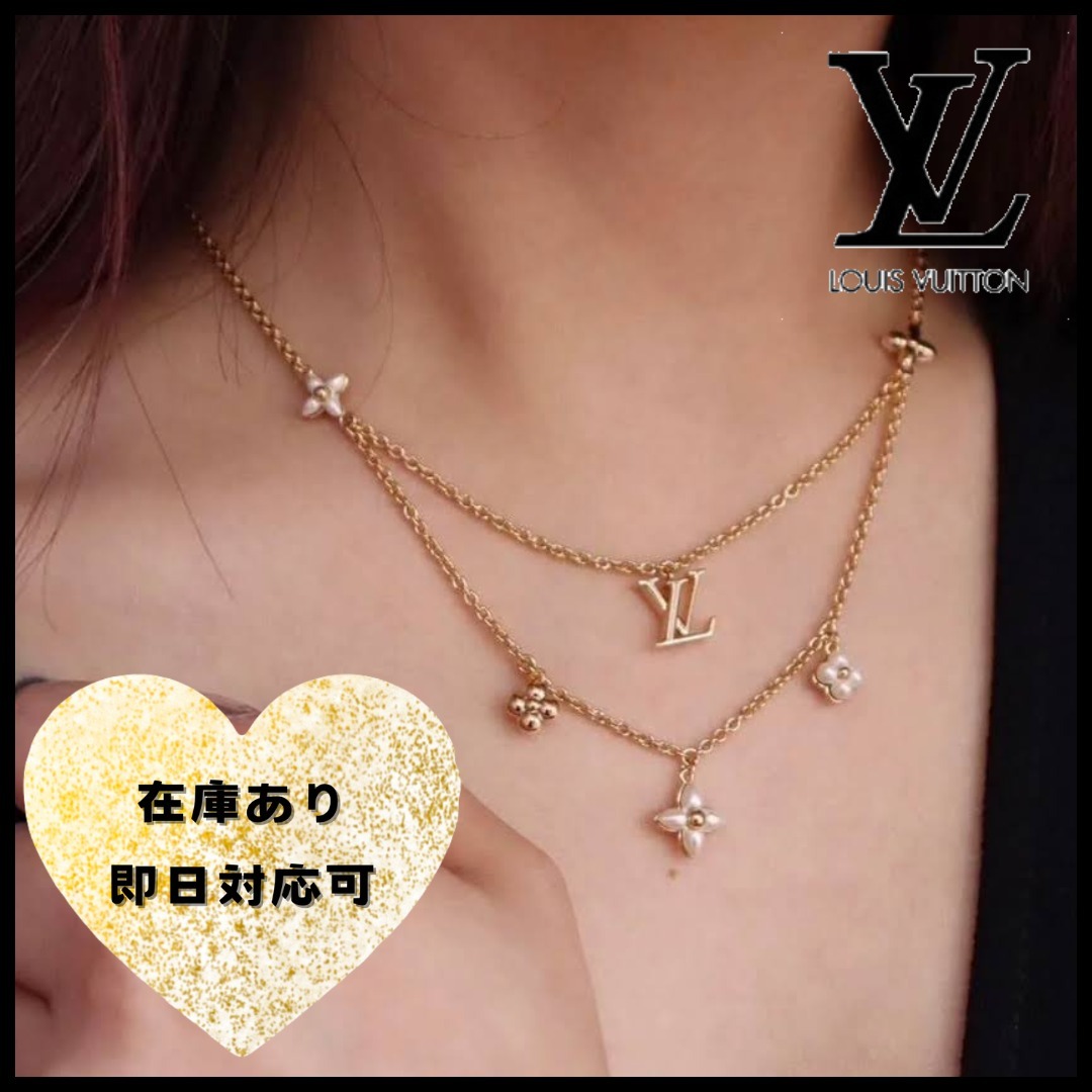 【人気モデル♡】LV ネックレス LVフローラグラム