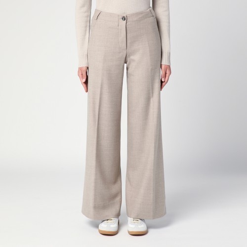 QUELLEDUE フレアパンツ グレー FW24/25