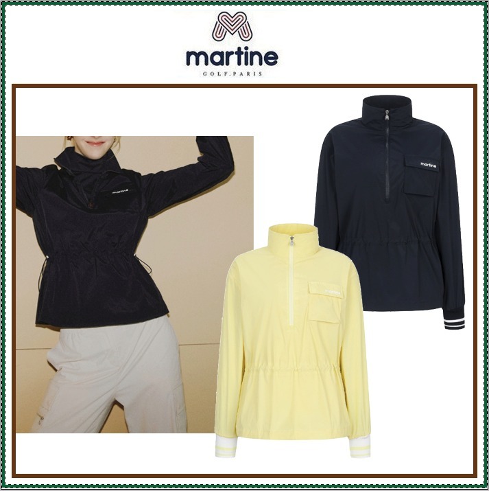 【Martine Golf】Half Zip-up Windbreaker ■WOMAN /追跡付
