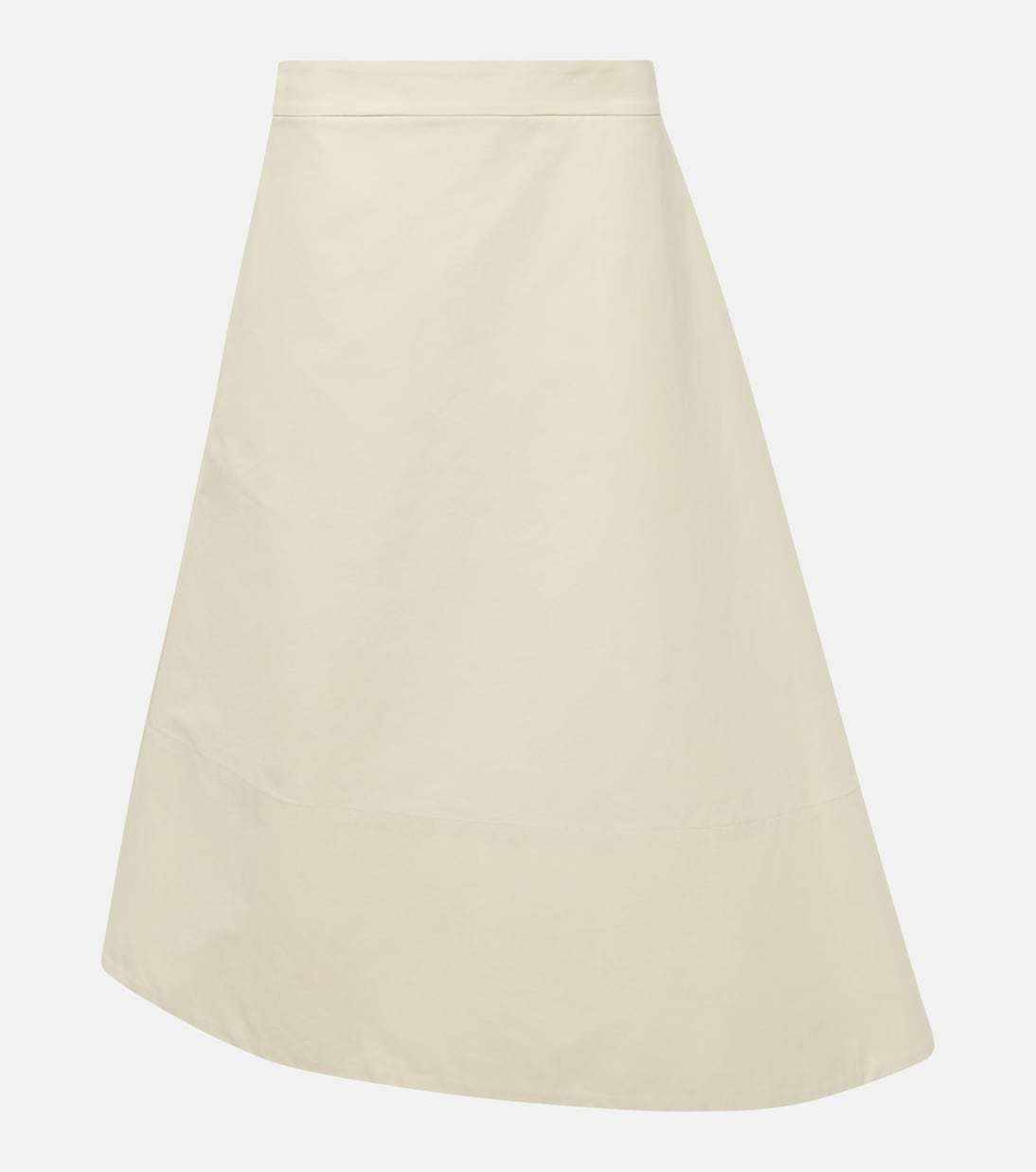 【Jil Sander】アシンメトリーコットンミディスカート