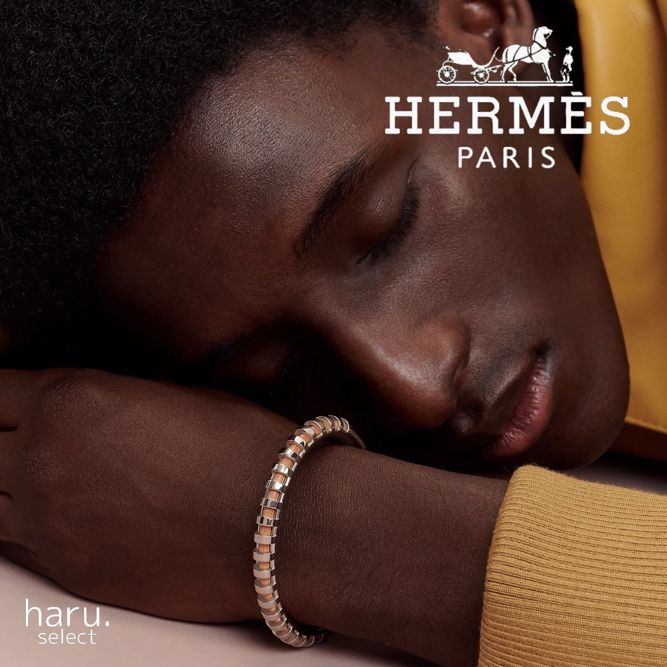高級感＊エレガント【HERMES】Jonc Rayures bracelet