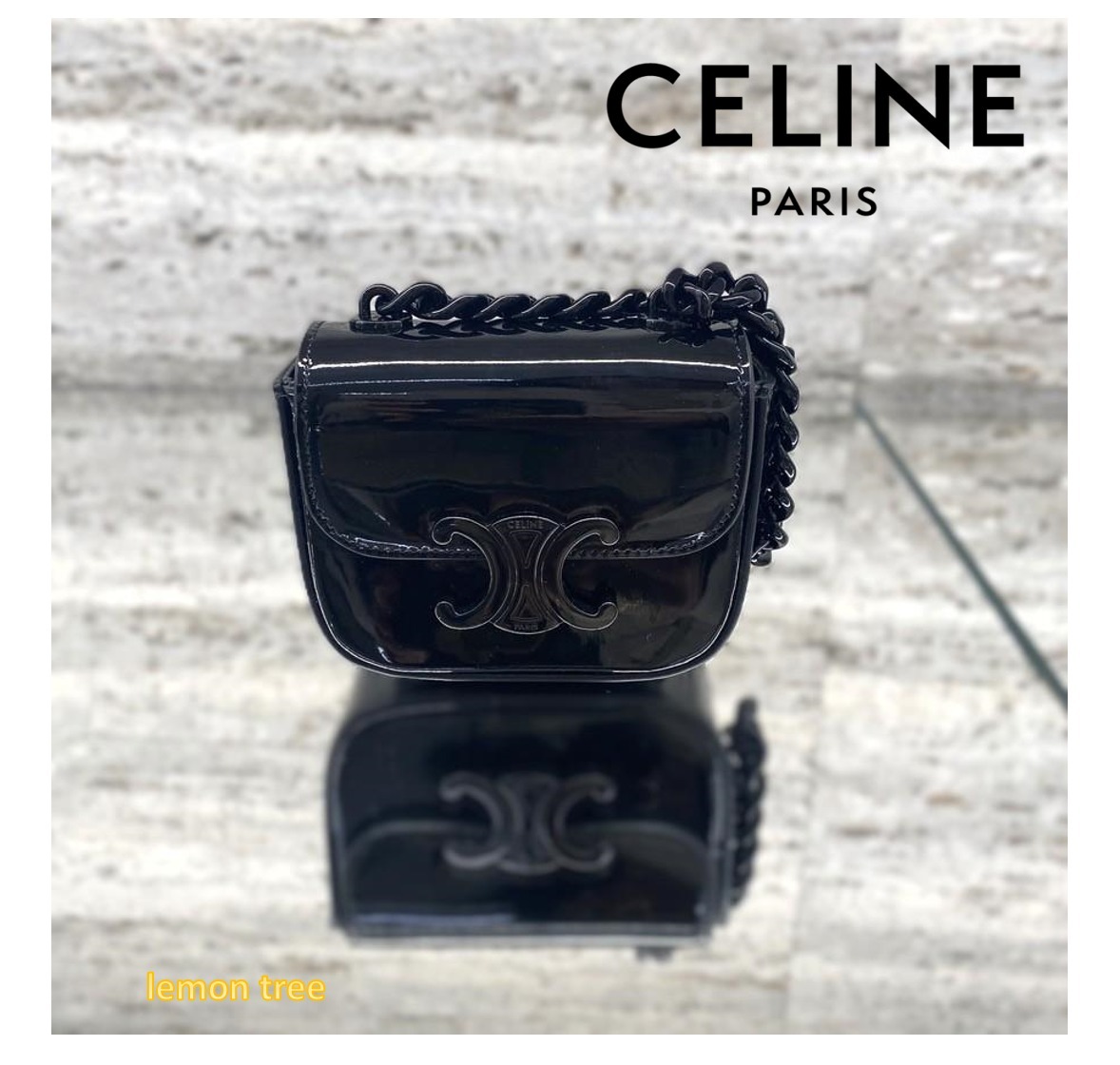 CELINE クロード ミニ チェーンバッグ 可愛いフォルム