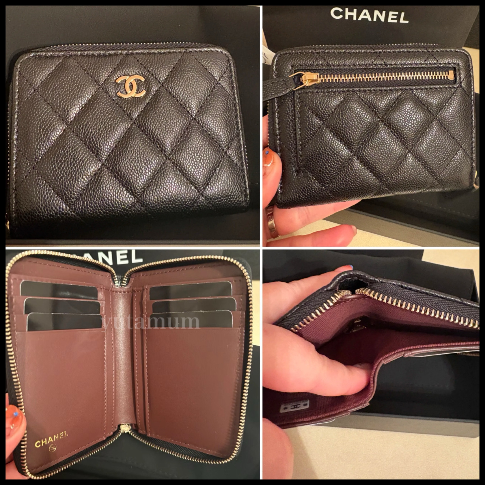 【新型！２つ折り財布】CHANEL スモールウォレット