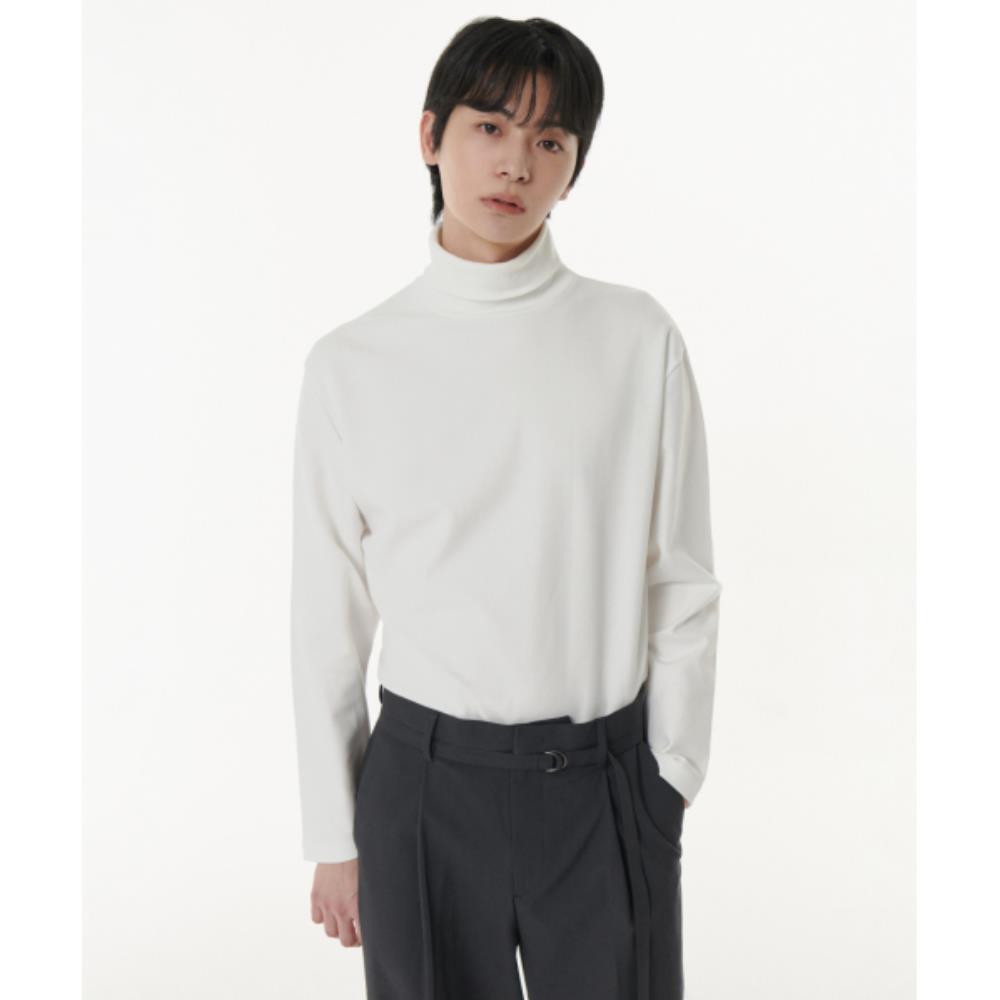 Tシャツ・カットソー *MUSINSA STANDARD* Ponte Turtleneck Long Sleeve T-Shirt Off