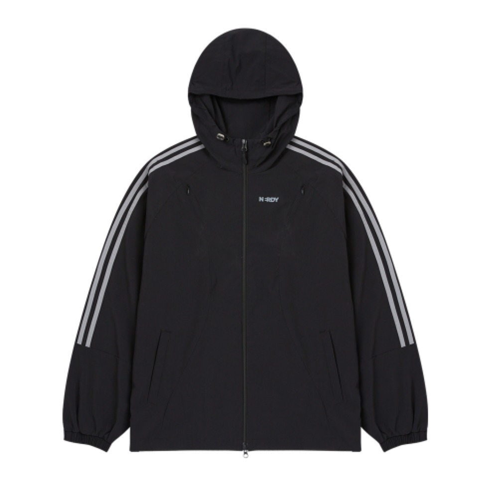 ☆NERDY☆ Conceal Zipper Windbreaker Black