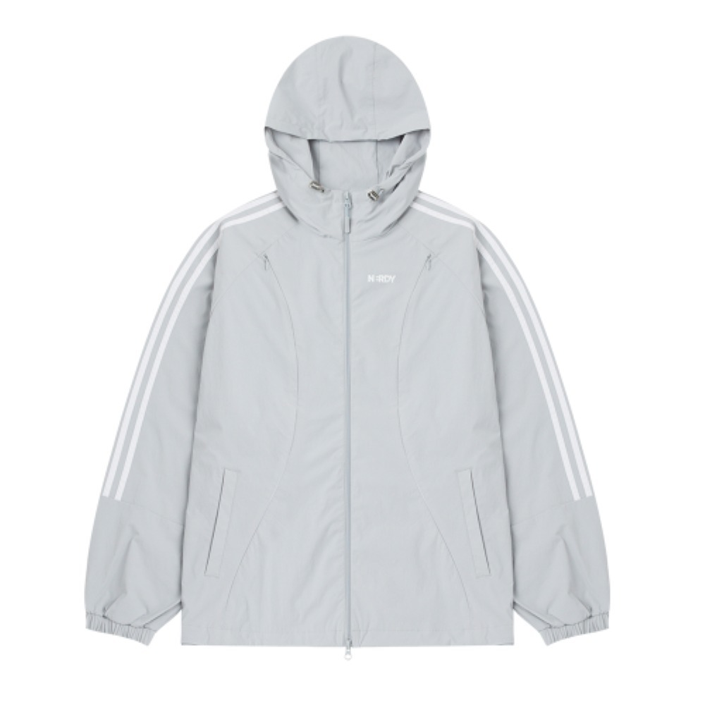 ☆NERDY☆ Conceal zipper windbreaker light grey