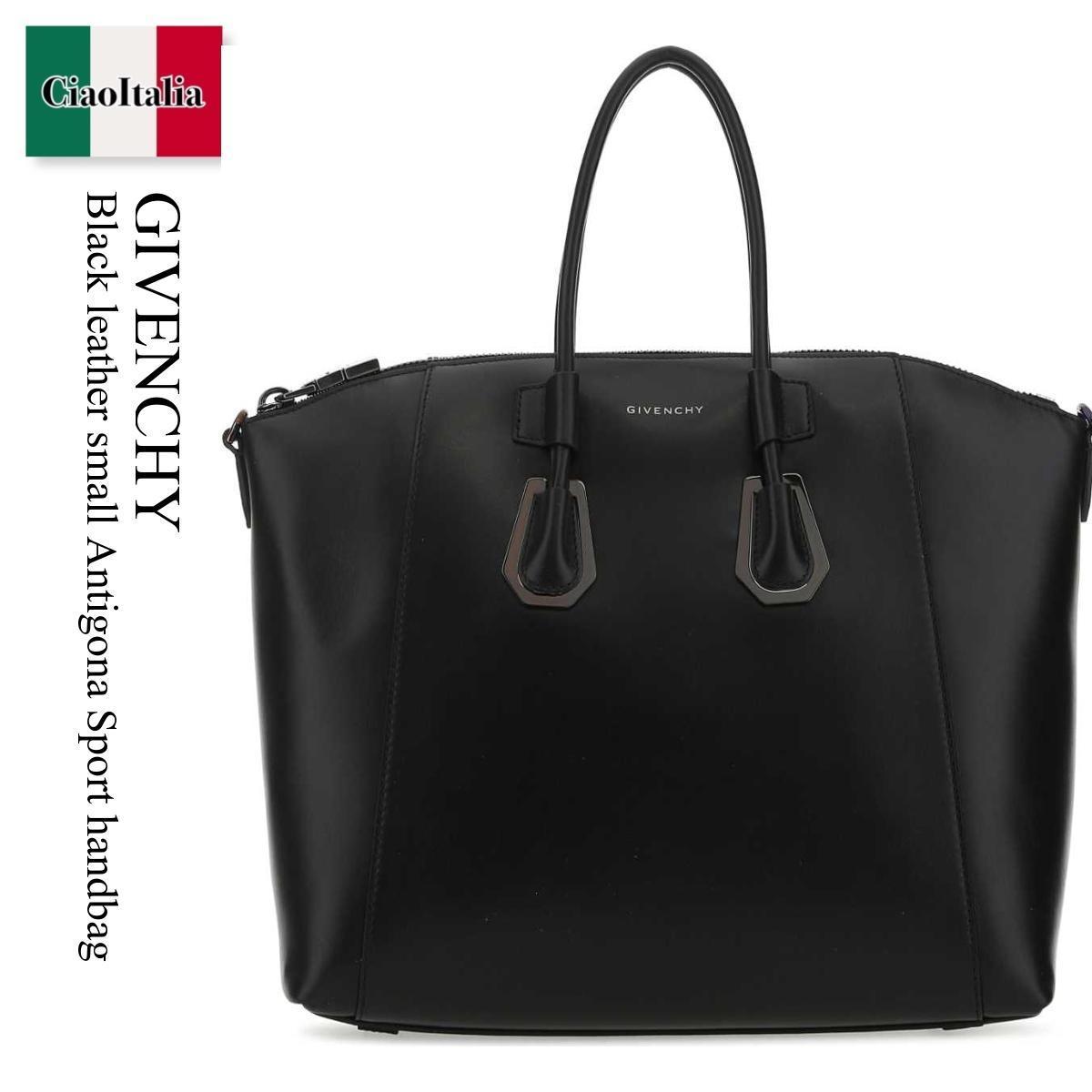 ハンドバッグ Givenchy Black Leather Small Antigona Sport Handbag
