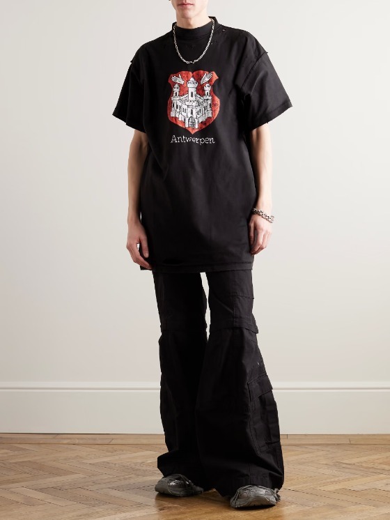 BALENCIAGA】コットンジャージー オーバーサイズTシャツ トップス