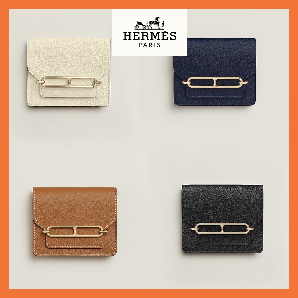【エレガント】HERMES ロウリス スリム 財布 小銭入 ウエスト