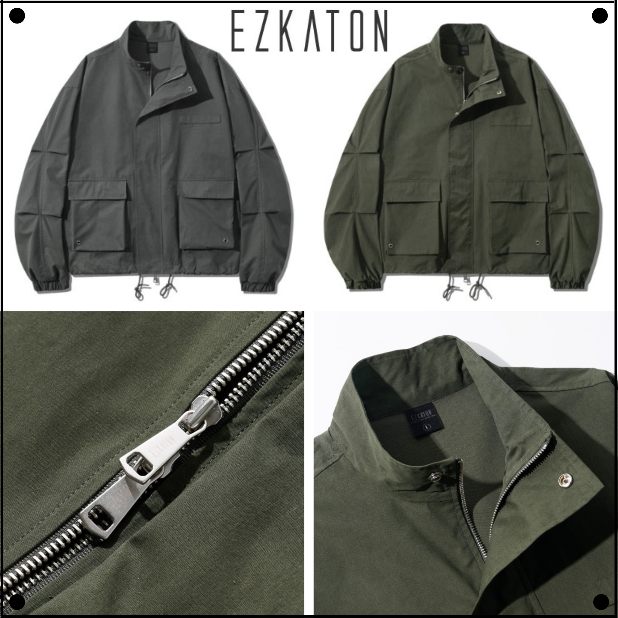 EZKATONのNeck Up Over-Fit Field Jacket 全2色