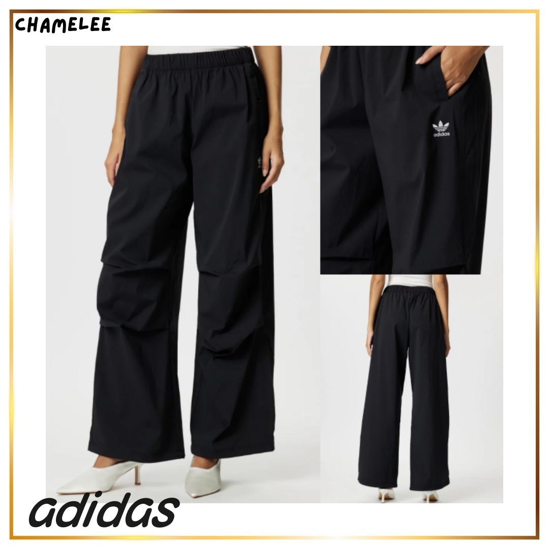 追跡便【adidas】Ess S Para Pants ミッドライズ ブラック