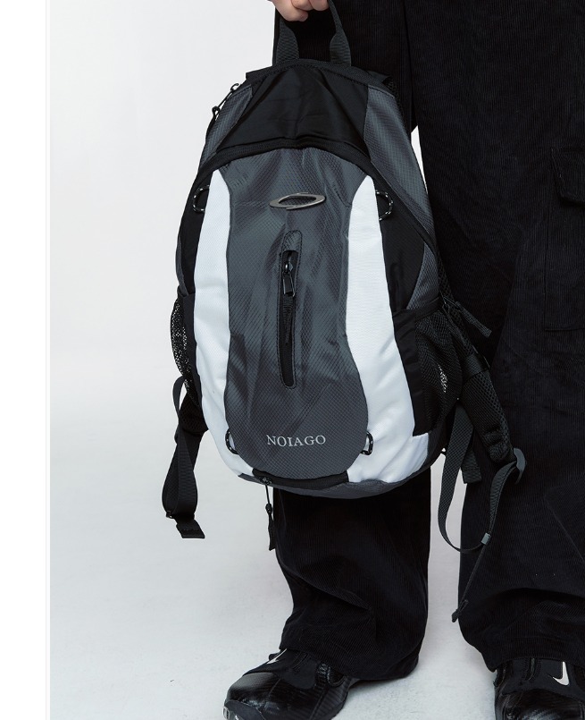 ★NOIAGO★ Multi Logo Backpack Grey