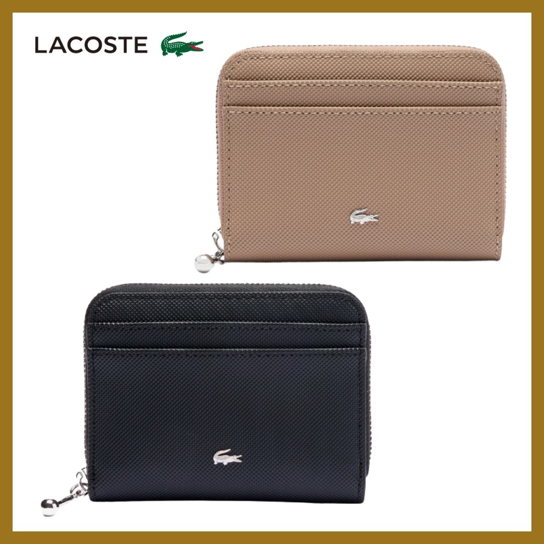 ワニロゴ◎【LACOSTE】デイリーシティ スモールジップウォレット