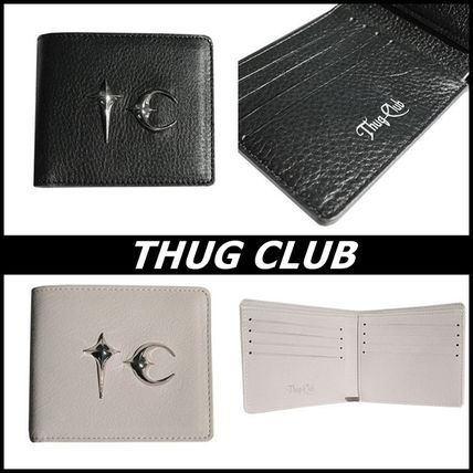 2024 Thug Club Rock Wallet Metal Logo Leather Bag Portable