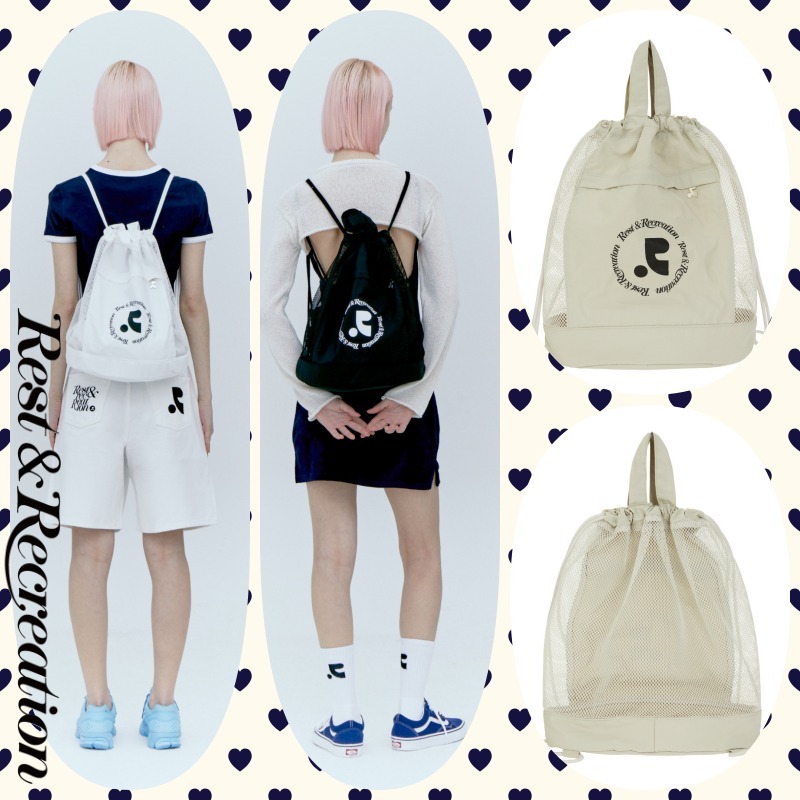 【Rest&Recreation】韓国人気/リュック★ LOGO MESH BACKPACK ★