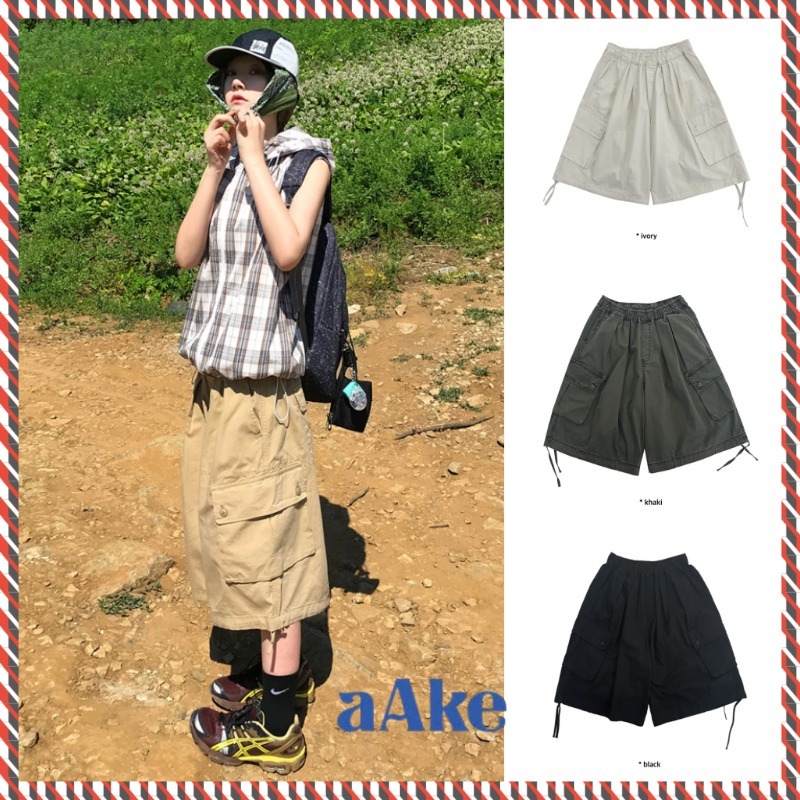 【AAKE】 NEEDS COTTON BERMUDA PT