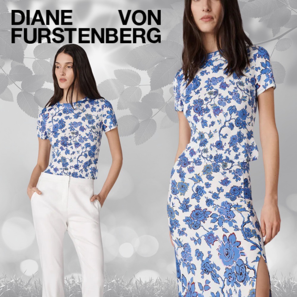 【関税込】DVF ★エレガントで毎日が特別に★半袖トップス