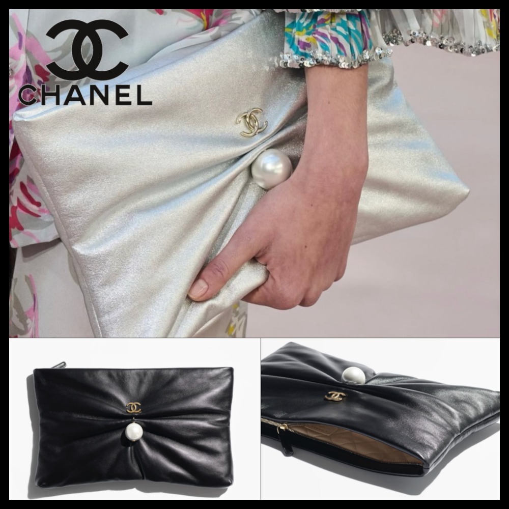 【エレガントなデザイン♡】CHANEL ラージクラッチバッグ
