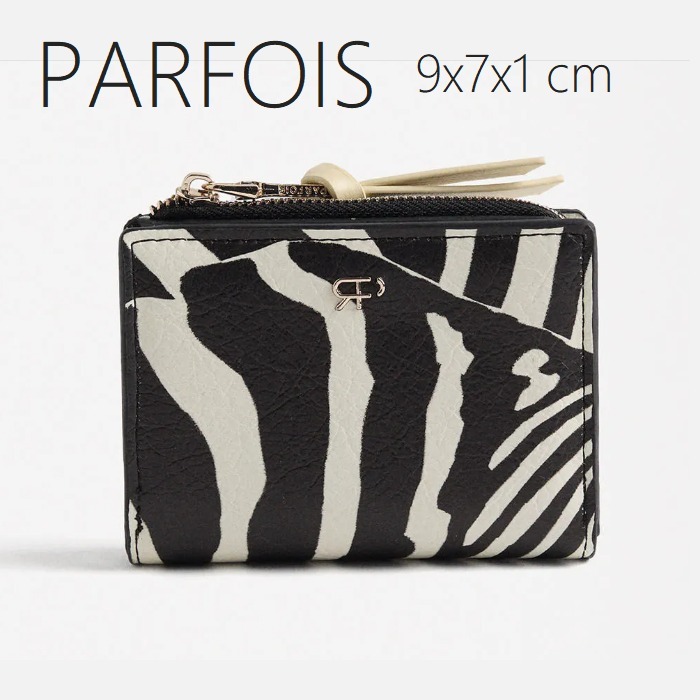 【PARFOIS】シマウマ柄♡ 折りたたみ財布 カード 小銭入れ