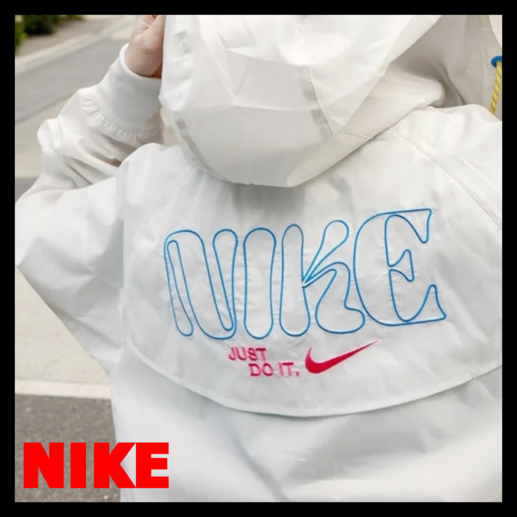 ■NIKE■海外限定！JUST DO IT ウィンドブレーカー 刺繍ロゴ