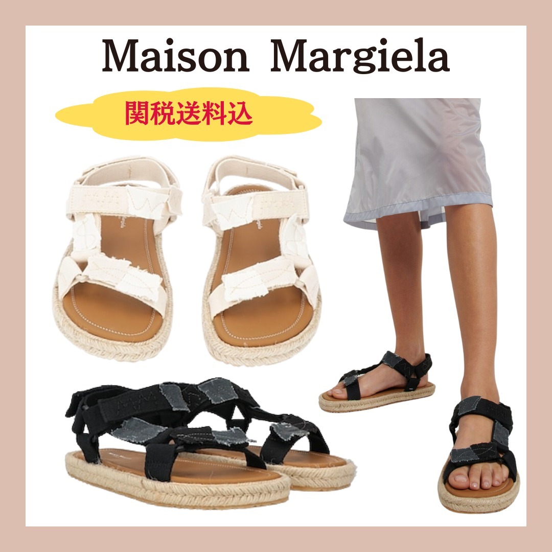 【Maison Margiela】パッチワークキャンバスハイキングサンダル