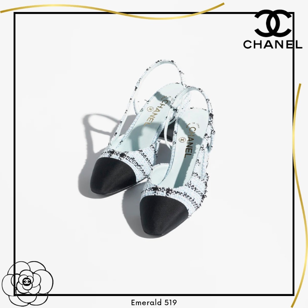 【最新作♡2025SS】CHANEL スリングバックシューズ ブルー