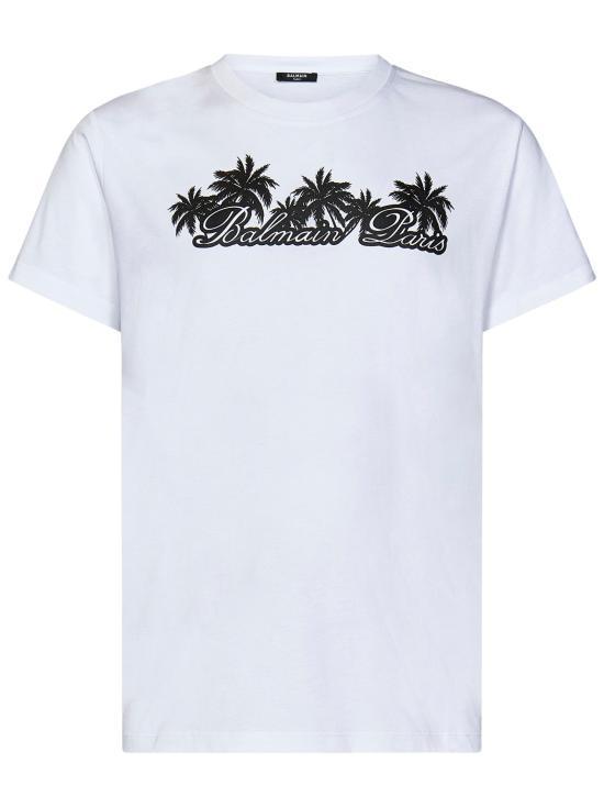 Tシャツ・カットソー BALMAIN Men Polo Shirts DH1EF000GD85 GAB WHITE