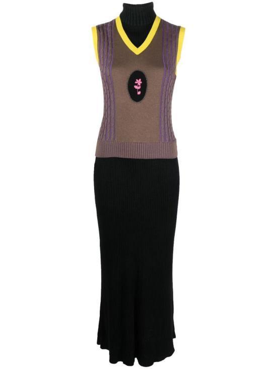 ワンピース CORMIO Women Mid Skirts WANGCASHMEREBLEND 38160 BLACK Black