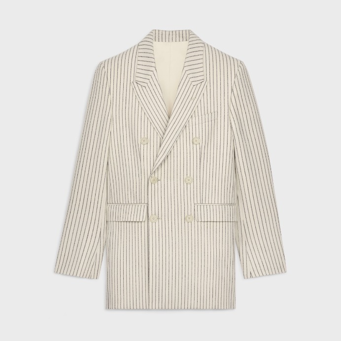 【日本入手困難】CAMDEN JACKET IN STRIPED WOOL GABARDINE