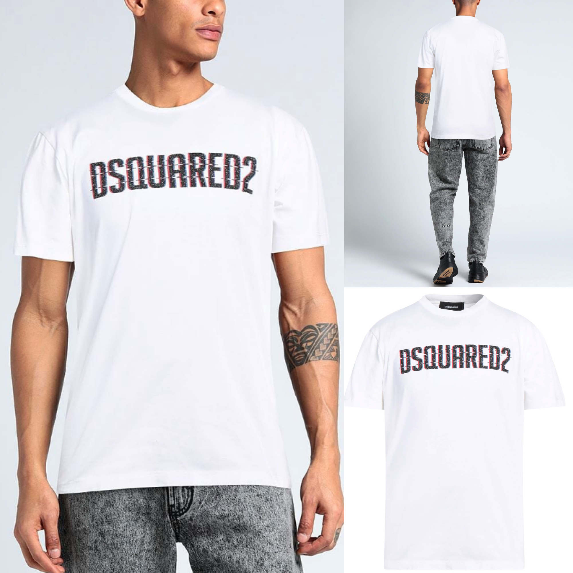 DSQUARED2 ブランドロゴ入り Tシャツ