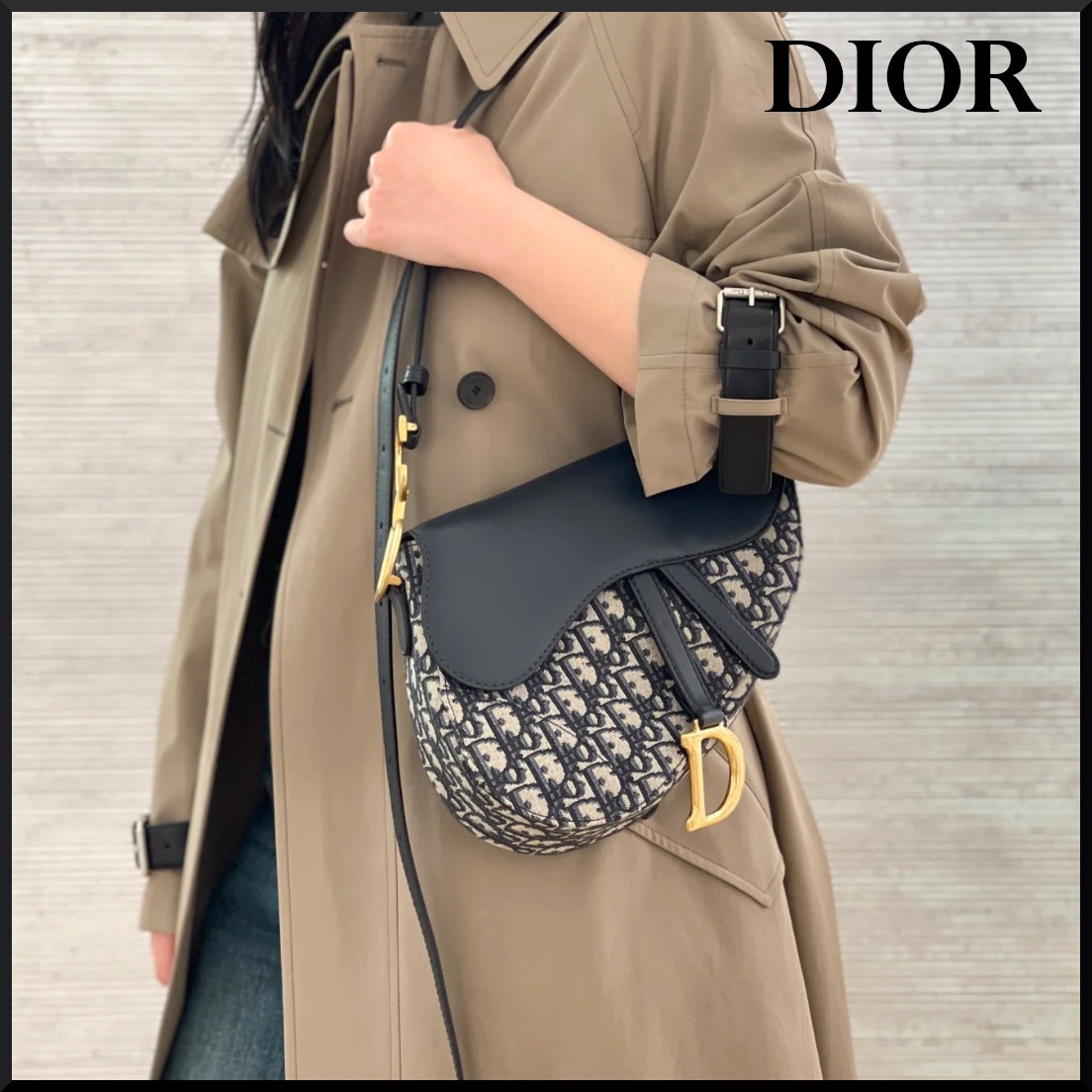 【大人気商品★】Dior Saddle ストラップ付きバッグ ミディアム