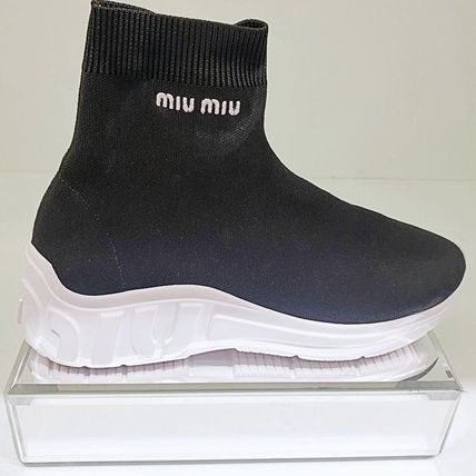 ソックス 23cm MiuMiu(ミュウミュウ) スニーカー(レディース