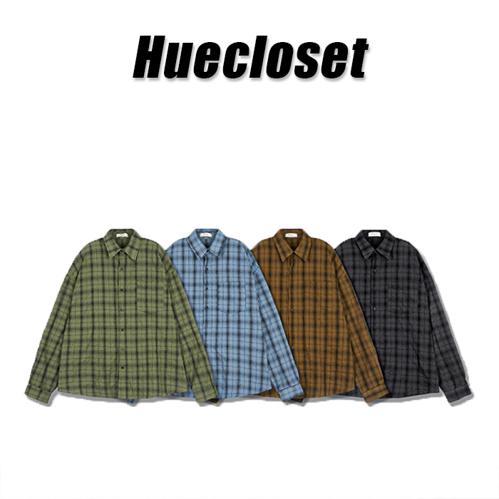 シャツ HUECLOSET Check Collar Shirt 25KERO110