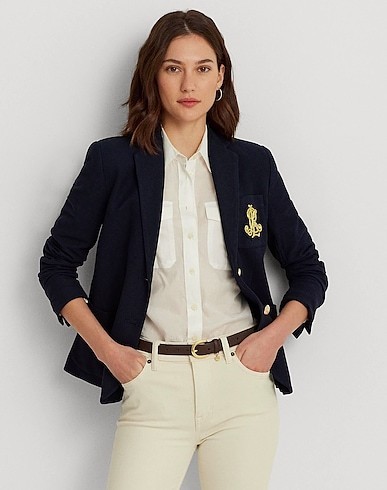 ☆LAUREN RALPH LAUREN☆ ロゴ テーラードジャケット 送関込
