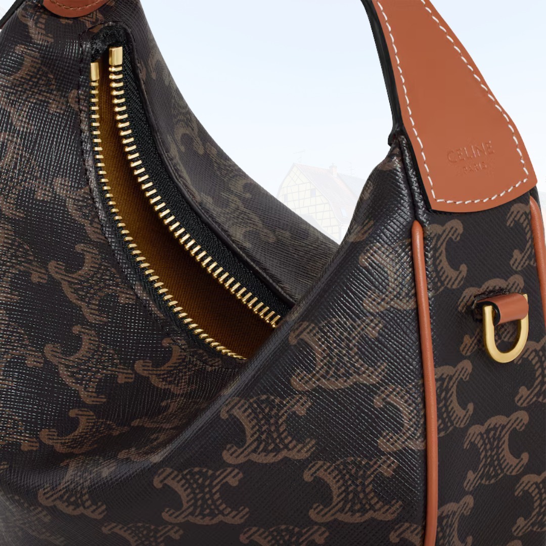 【国内発送】ティーン CELINE ルル / トリオンフキャンバス CELINE】ティーン ルル トリオンフ キャンバス バッグ 2025SS