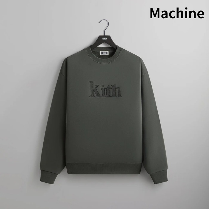 高品質コットンフリース《KITH NYC》セリフネルソンクルーネック
