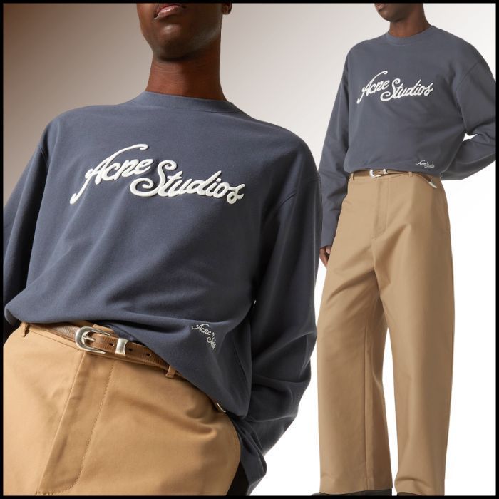 Acne Studios ロゴ入り オーバーサイズ ロンT