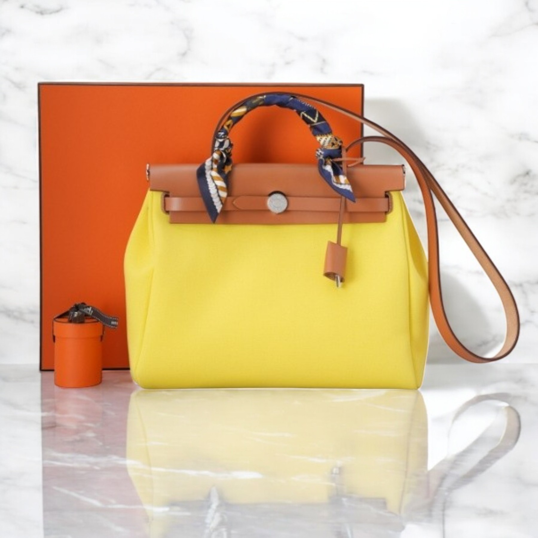 《HERMES》エールバッグ 31 ＆Twilly 中古 美品