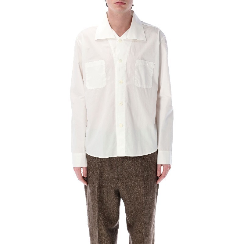 Tシャツ・カットソー OUR LEGACY SS25 FUNNEL SHIRT (M2252FW WHITE)
