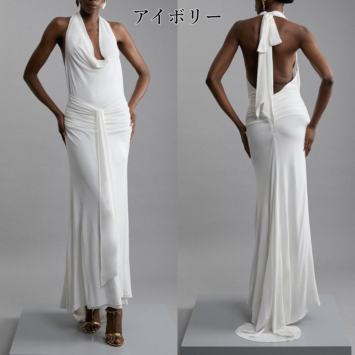 関送込【KAREN MILLEN】プチソフトテーラードプリーツドレス NWT KAREN MILLEN Tailored Sparkle One Shoulder Mini Dress