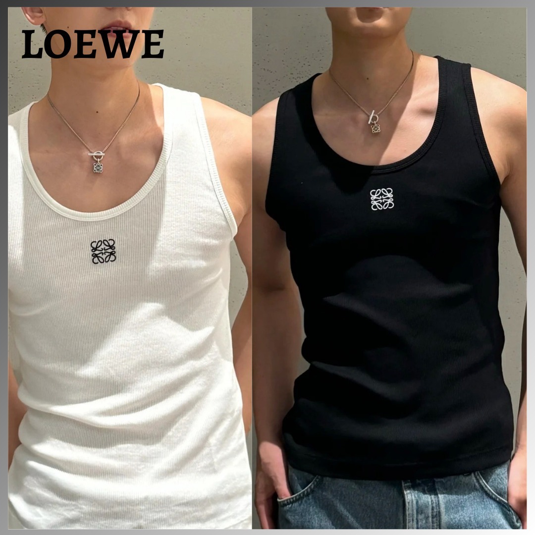 LOEWE ロエベ アナグラムコットンブレンドタンクトップ