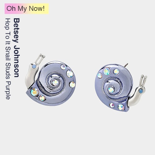 【Betsey Johnson】Hop To It Snail Studs ピアス