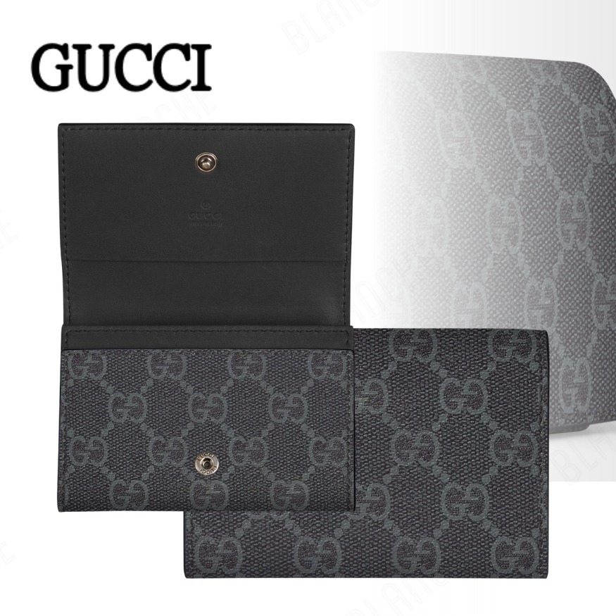 【GUCCI】〔GGエンブレム〕二つ折りカードケース