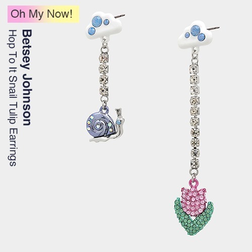 【Betsey Johnson】Hop To It Snail Tulip Earrings ピアス